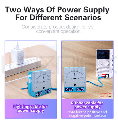 JC Aixun Epower-Ep01 Intelligent Maintenance Power Meter for iOS and Android Support Android / Lighting cable Current regulator